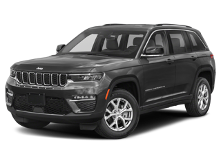 grey 2022 jeep grand cherokee suv front left angle view